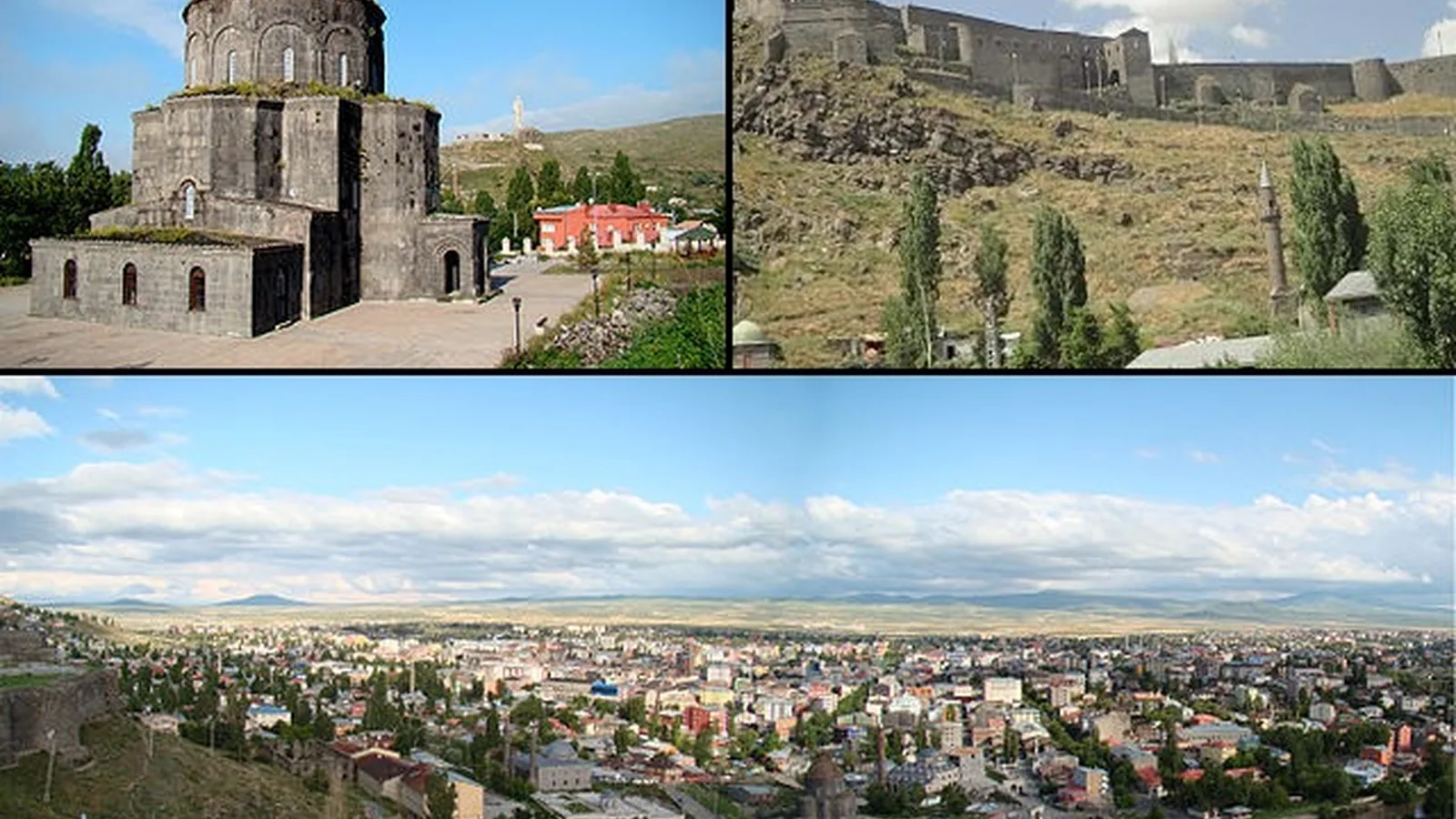 Kars şehir görünümü ve simgesel kent alanı