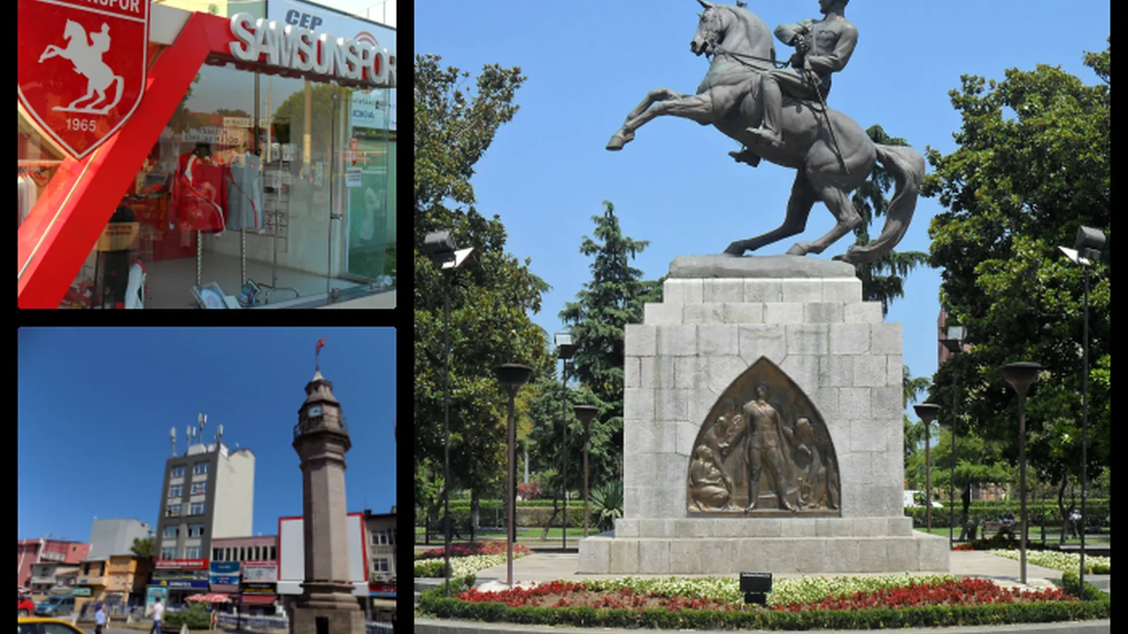 Samsun şehir görünümü ve simgesel kent alanı