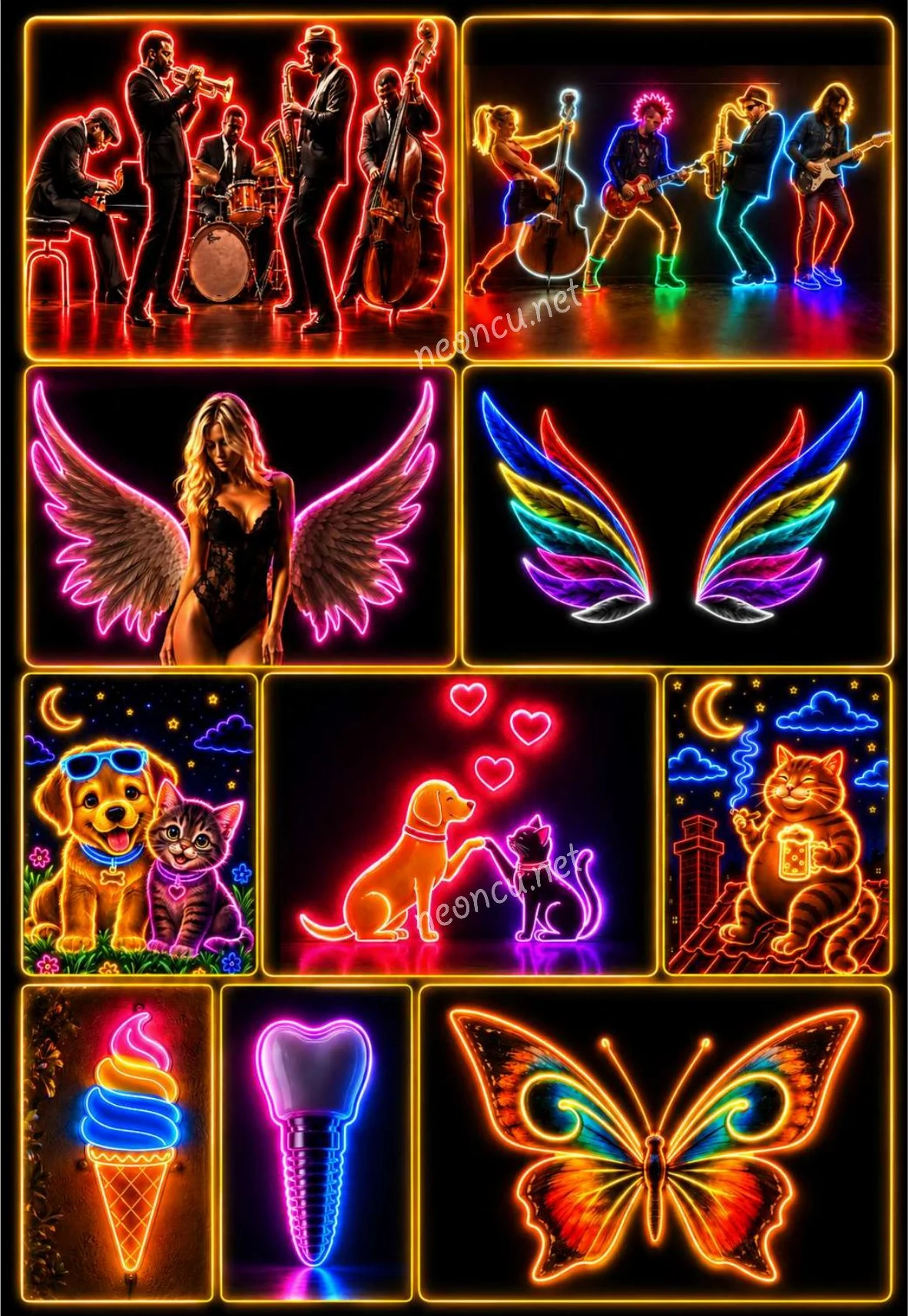 Özel üretim LED neon yazı ve motifler - Neon 2027 kataloğu sayfa 51