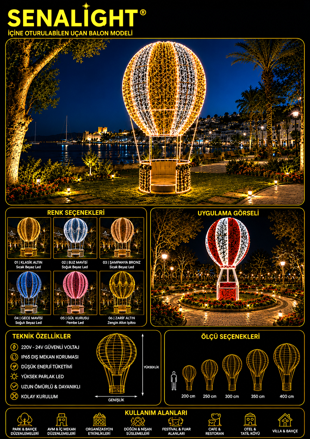Led Işıklı Uçan Balon örnek uygulama görseli 3